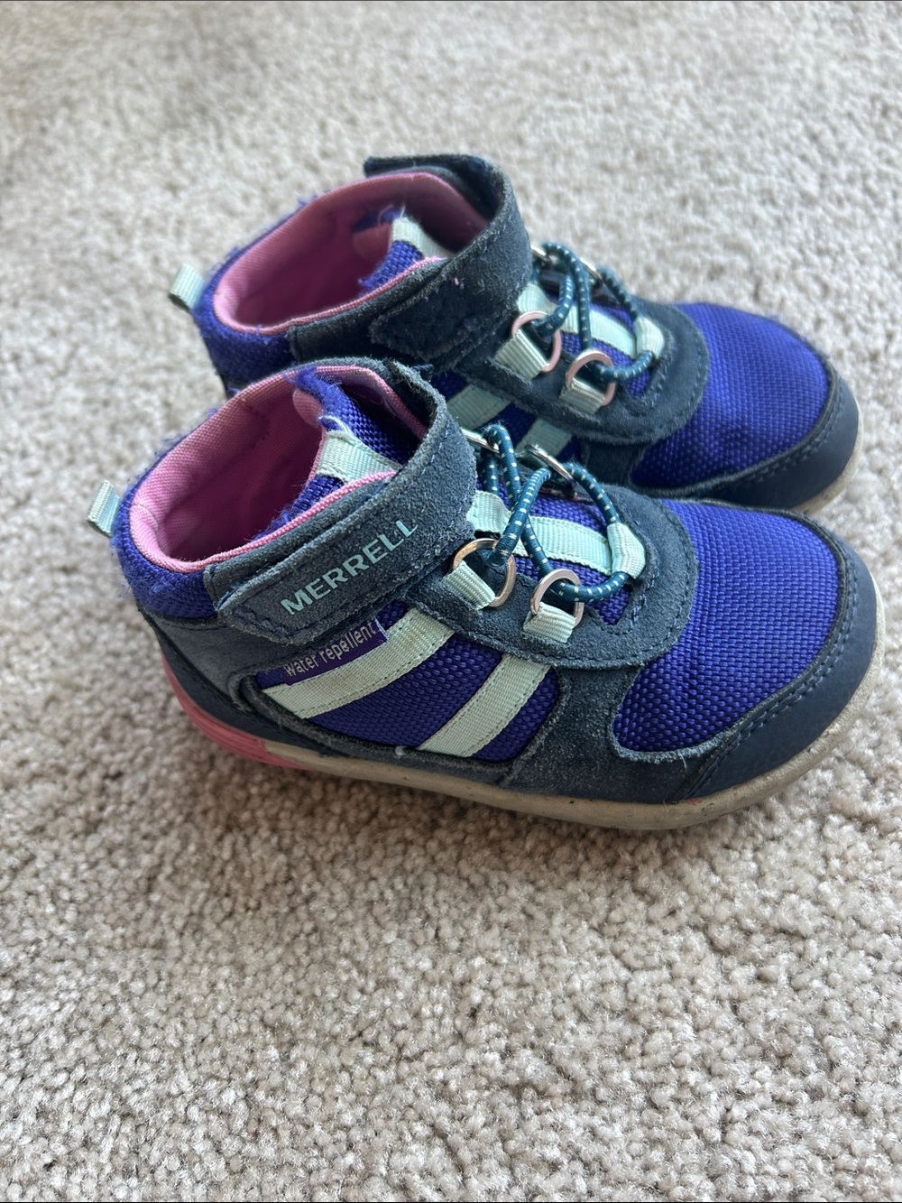 Merrell Kids Purple and Pink Water-Resistant Athletic Boots